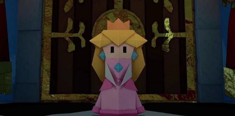 Una Principessa Peach di carta per celebrare l'annuncio di Paper Mario: The Origami King