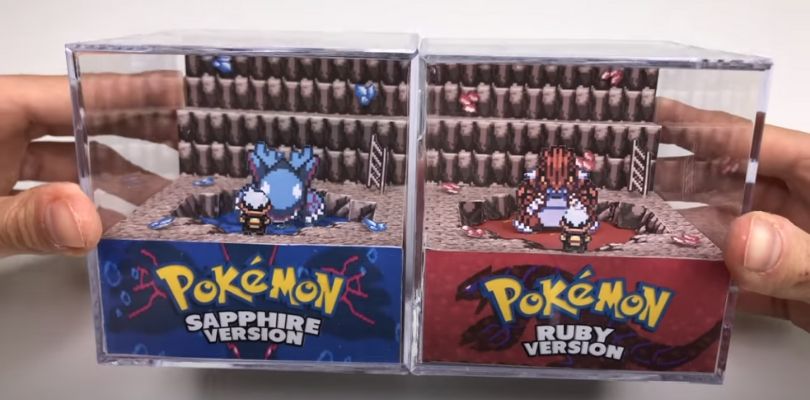 Fanartist realizza un tributo a Pokémon Rubino e Zaffiro con carta e forbici