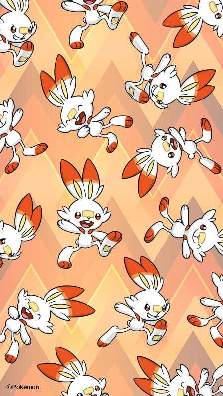 Sfondo Pokémon Galar Scorbunny 