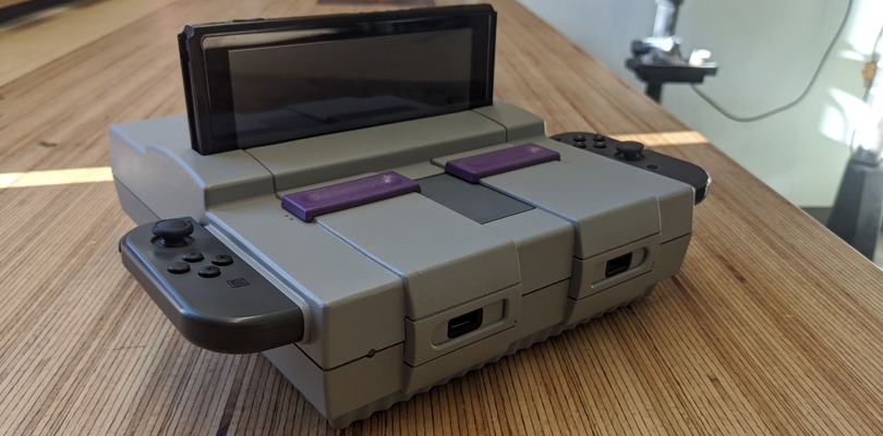 Ecco un dock per Nintendo Switch creato interamente con uno SNES rotto