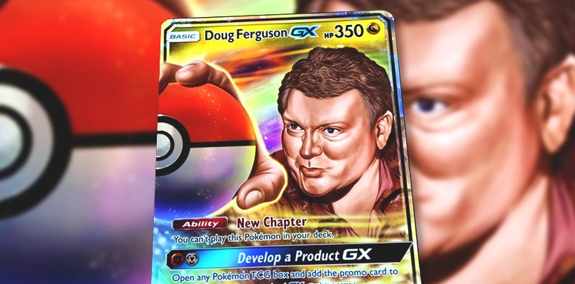 Doug Ferguson ci mostra la sua carta Pokémon