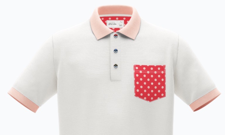 Polo con pattern Pokémon