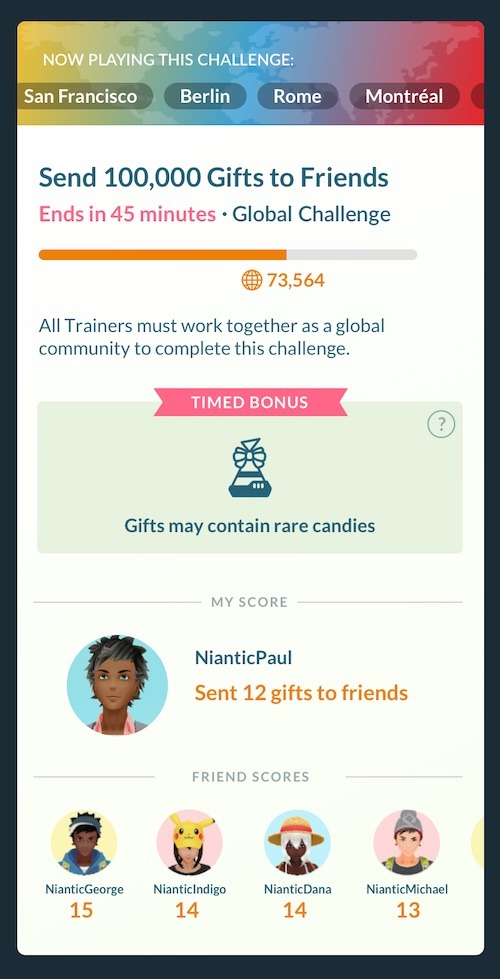 sfida globale Pokémon GO Fest 2020