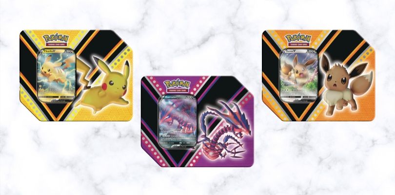V Power Tins annunciate per il Gioco di Carte Collezionabili Pokémon