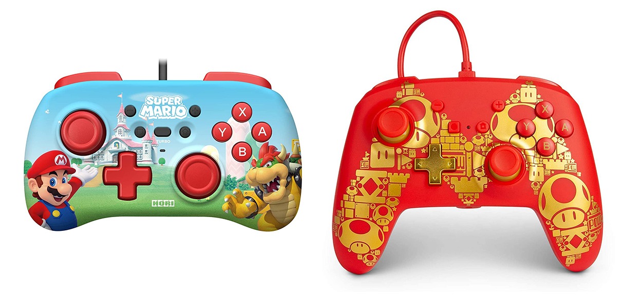 Mostrati due nuovi controller per Nintendo Switch dedicati a Super Mario