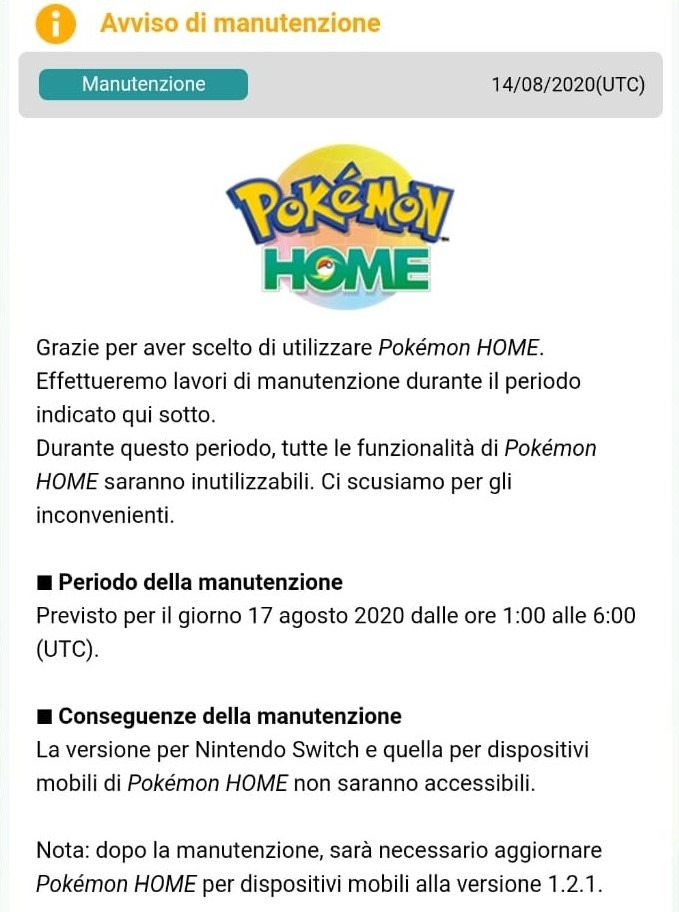 HOME manutenzione 17 agosto