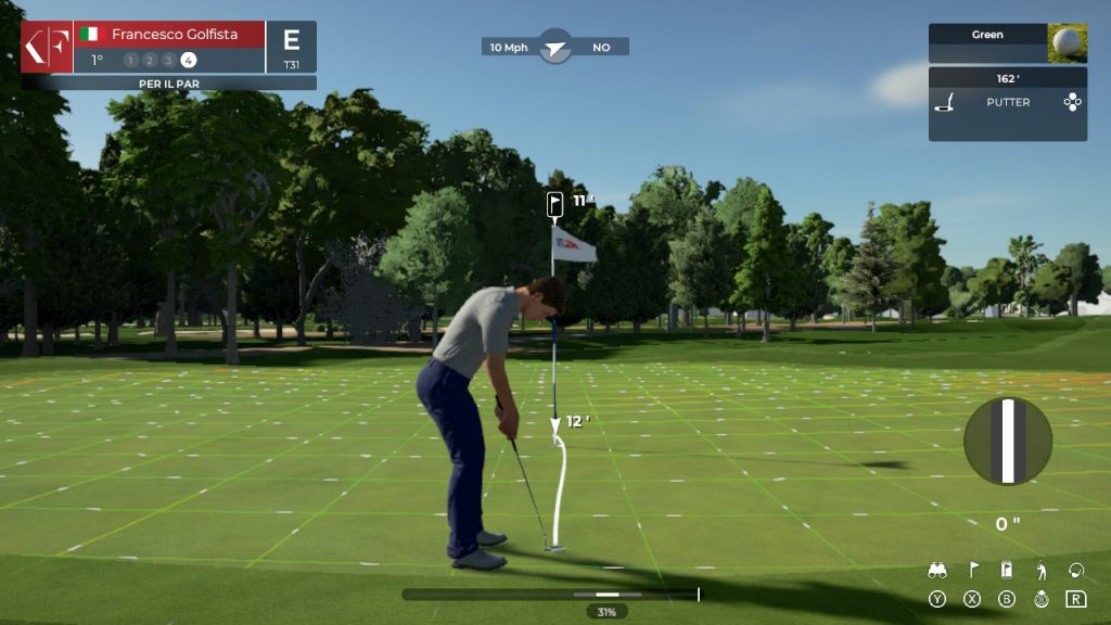 PGA Tour 2K21 putt