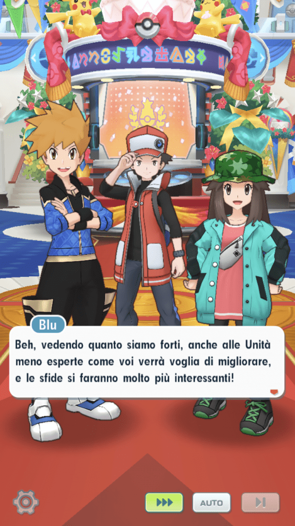 Gli ambasciatori di Pokémon Masters, ovvero Rosso, Verde e Blu