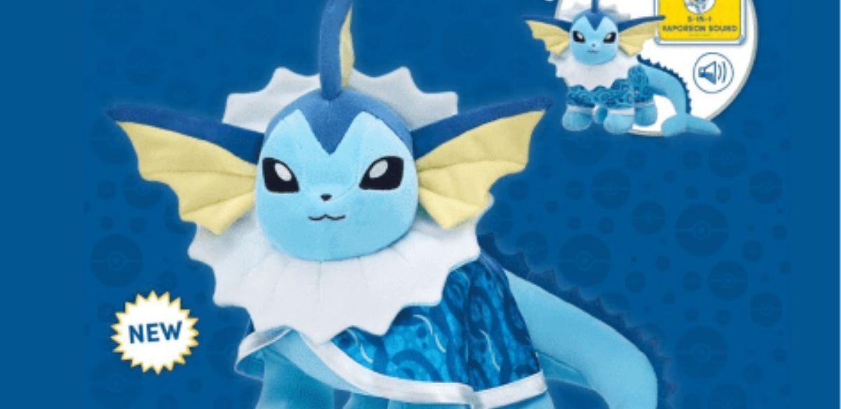 Vaporeon è ora disponibile da Build-A-Bear Workshop