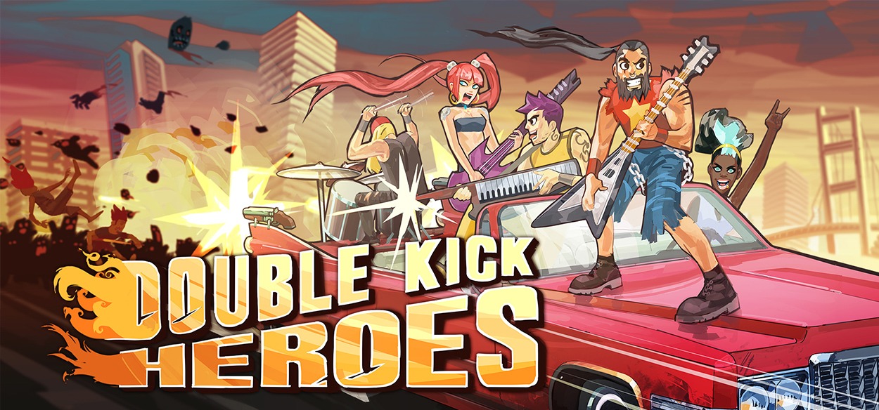 Double Kick Heroes, Recensione: rhythm 'n metal