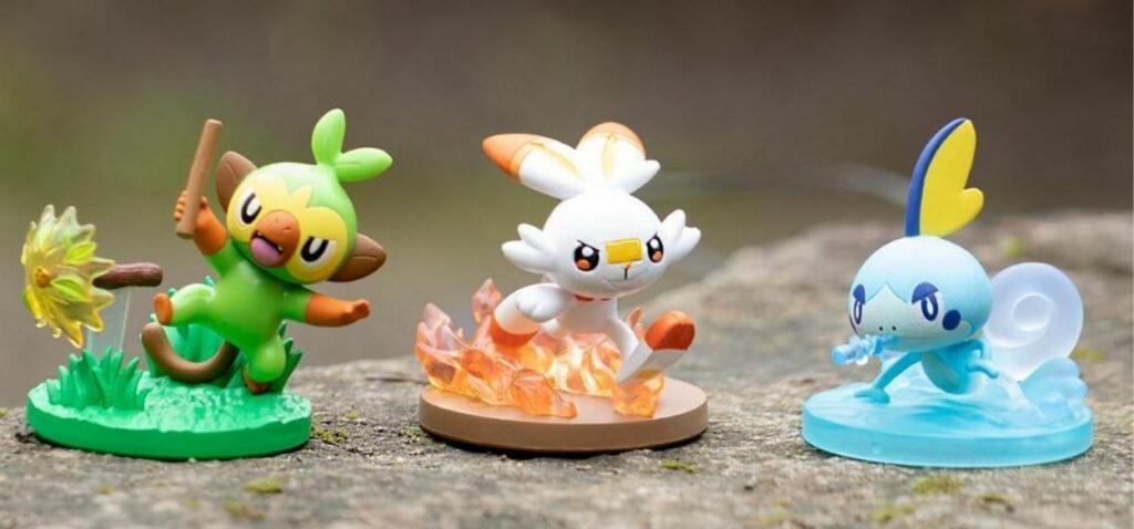 statuette grookey scorbunny sobble
