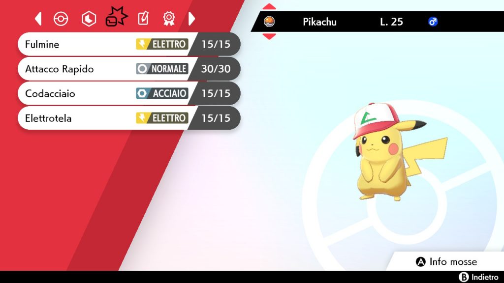 Pikachu berretti Ash Pokémon Spada Scudo