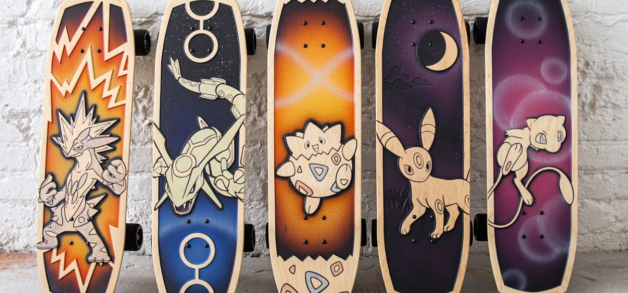 Bear Walker torna con una seconda serie di skateboard nei Pokémon Center