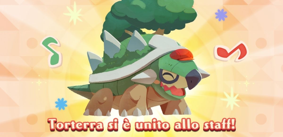Torterra si unisce alla clientela di Pokémon Café Mix ~ Pokémon Millennium