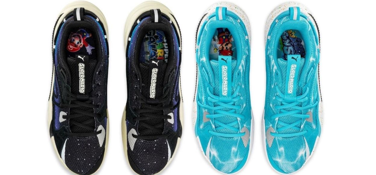 Ecco le scarpe PUMA di Super Mario dedicate a Galaxy e Sunshine