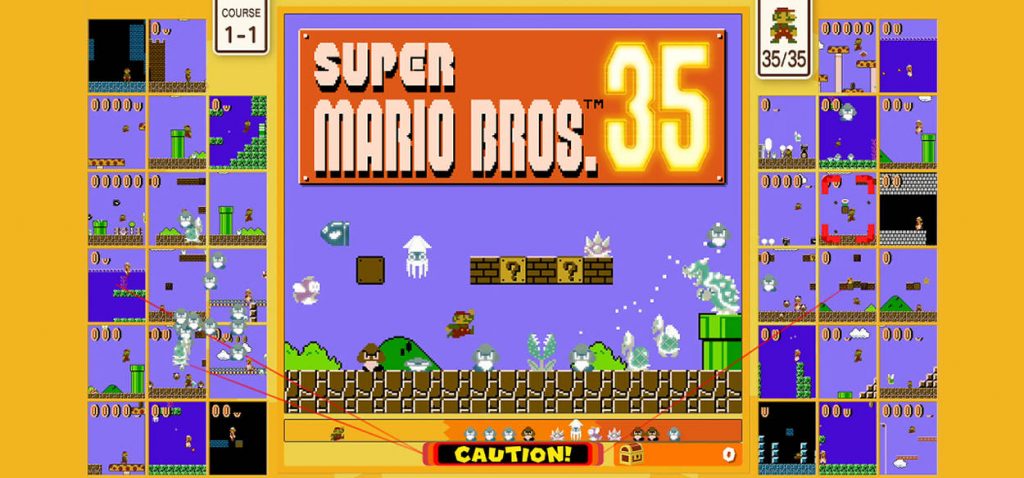 Super Mario Bros. 35 platform battle royale