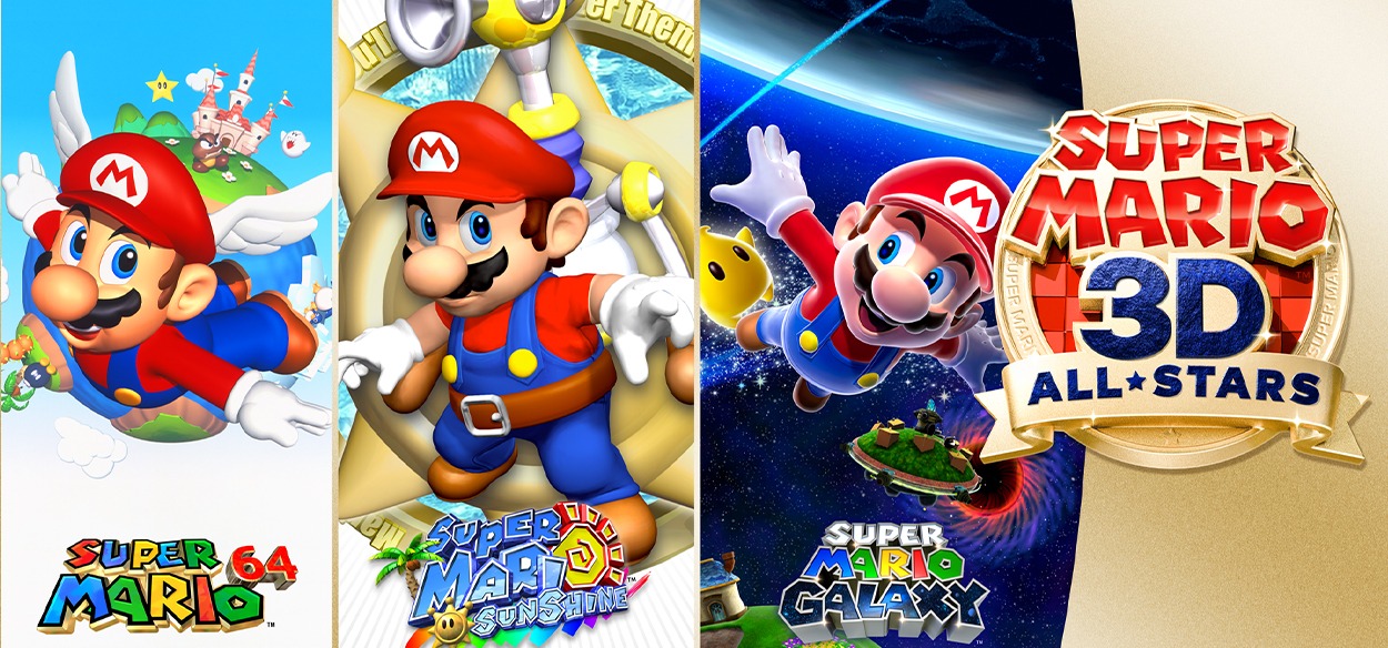Annunciato Super Mario 3D All-Stars, la raccolta con Mario 64, Sunshine e Galaxy