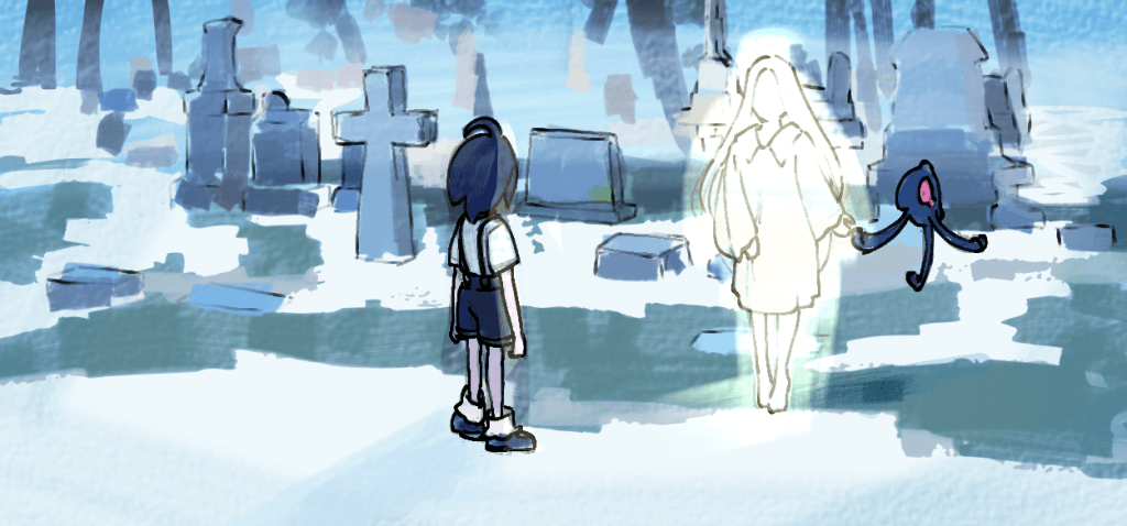 Onion incontra una ragazza luminosa al cimitero