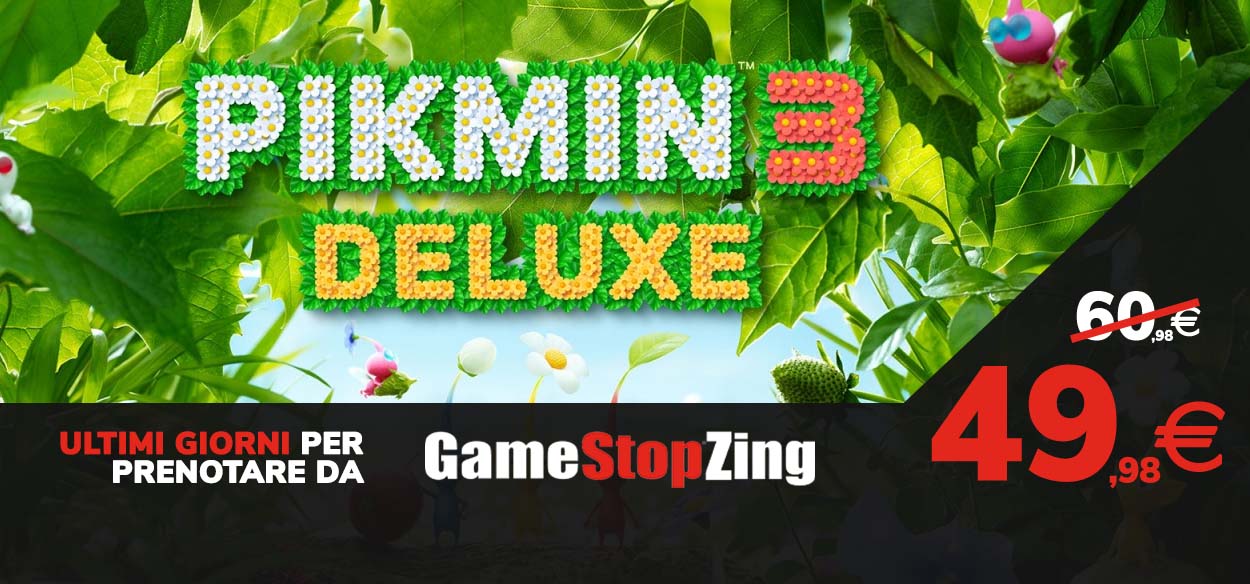 Pikmin 3 Deluxe in offerta speciale da GameStopZing