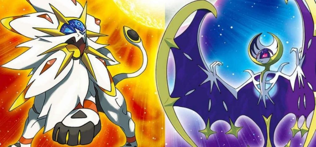 illustrazione Solgaleo Lunala