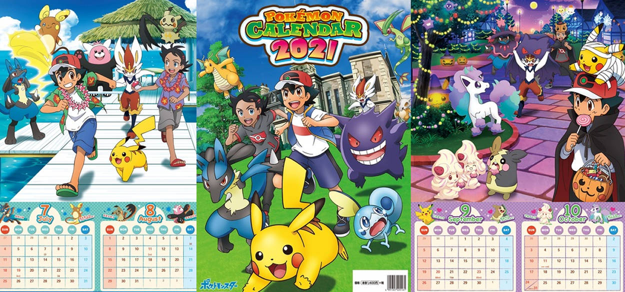 Rivelato il calendario ufficiale Pokémon 2021