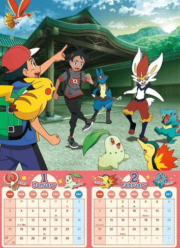 calendario Pokémon 2021