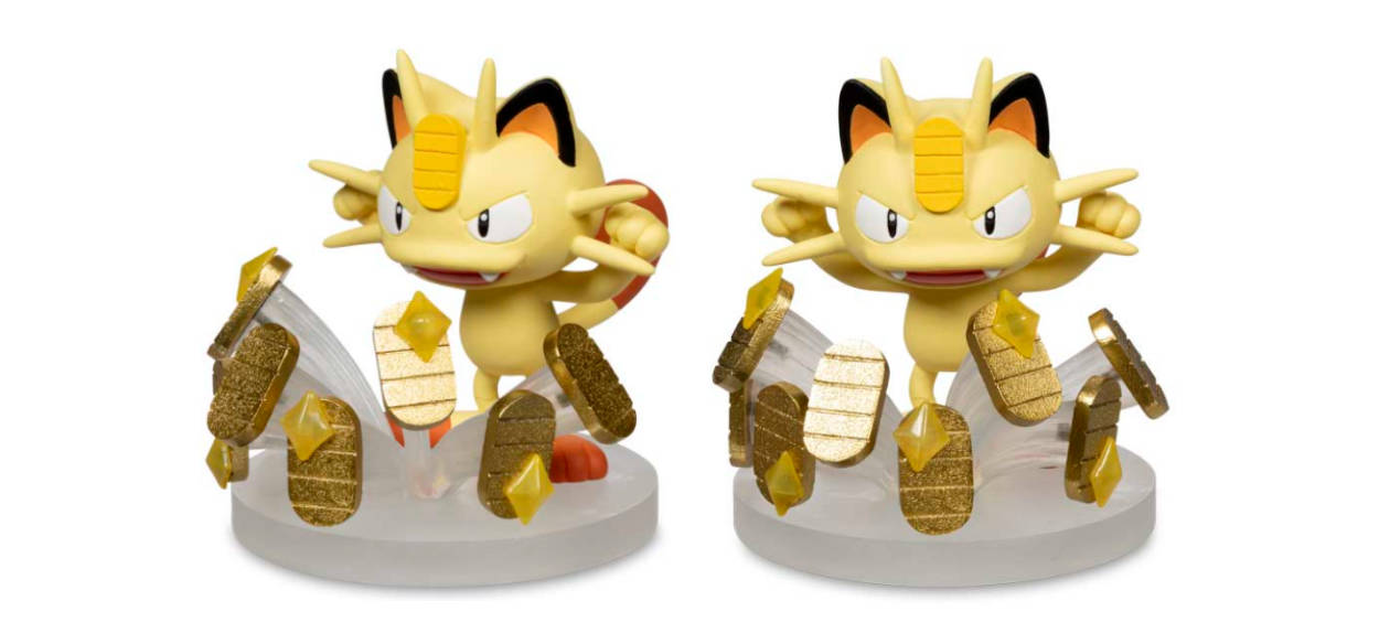 Meowth usa Giornopaga nella nuova action figure del Pokémon Center