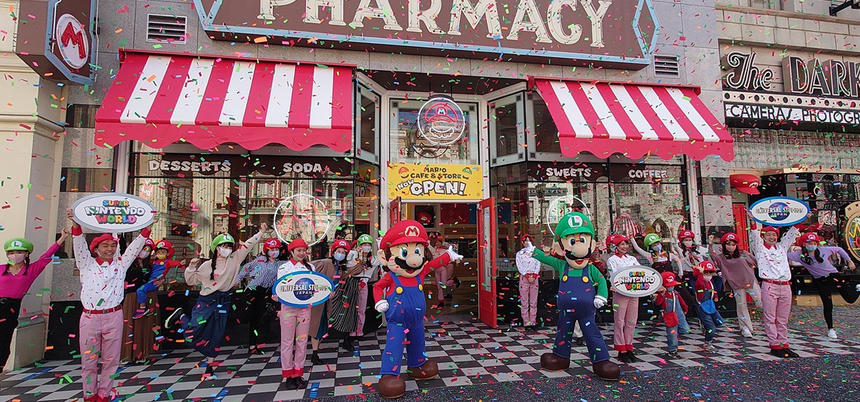 Mostrate le prime immagini del Mario Café agli Universal Studios Japan