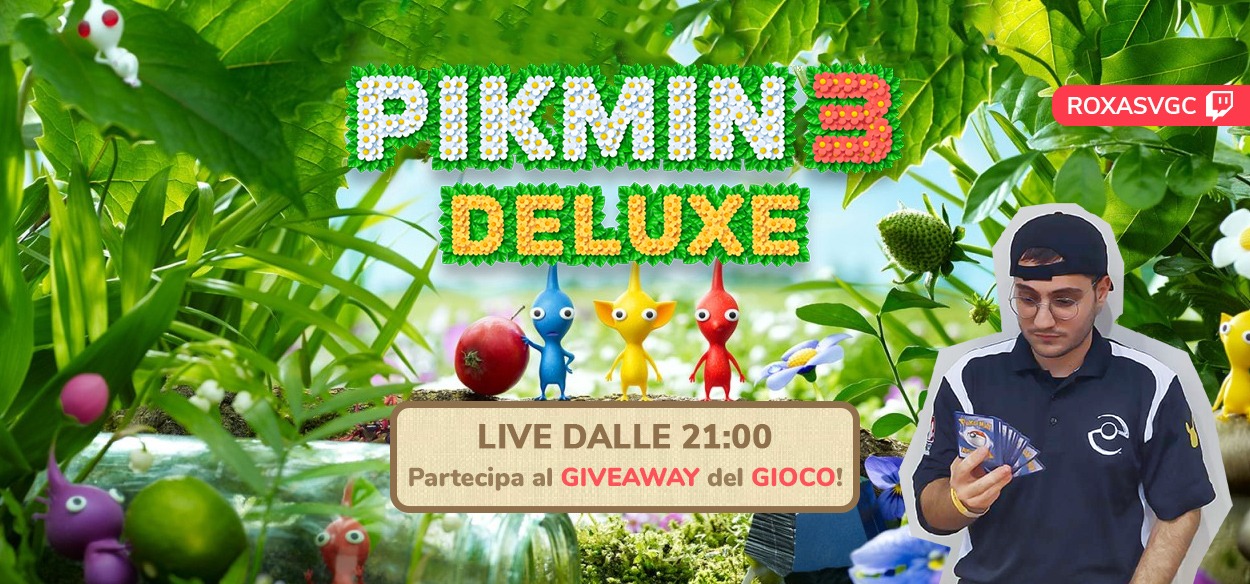 Partecipa al giveaway gratuito di Pikmin 3 Deluxe su Twitch, questa sera alle 21!