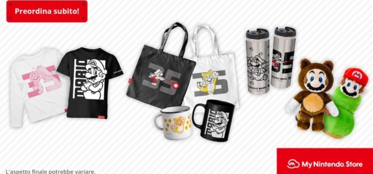 Aperto il preordine dei prodotti del 35° anniversario di Super Mario
