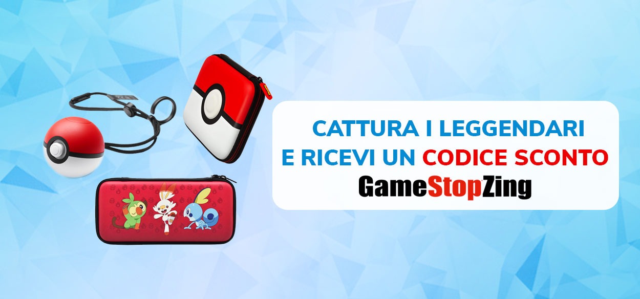 Cattura i Pokémon Leggendari di Galar e ottieni un esclusivo codice sconto di GameStopZing!