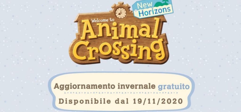 animal crossing aggiornamento invernale