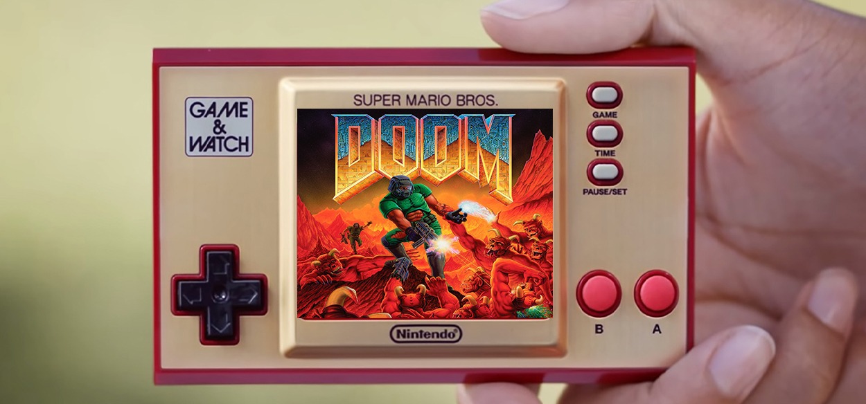 DOOM è in grado di funzionare su un Game & Watch: Super Mario Bros.