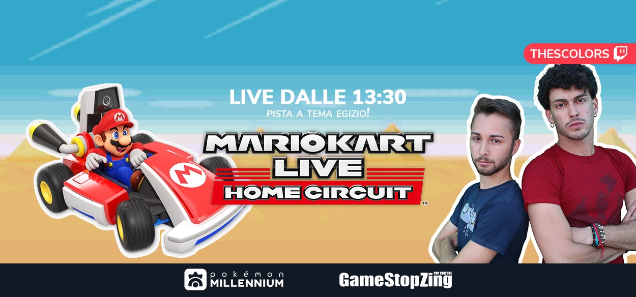 Oggi alle 13:30 “Mario Kart Live: Home Circuit” sul canale Twitch per una live a tema!