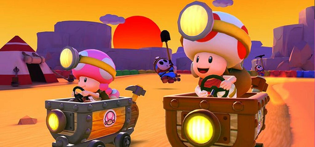 mario kart tour tramonto