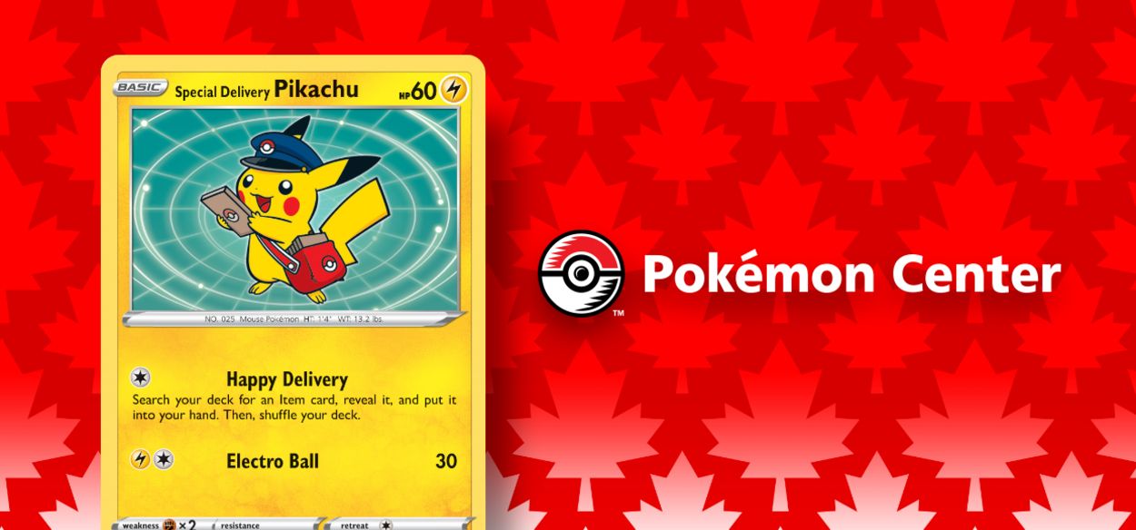 Pokémon Center Online arriva in Canada: una carta promo festeggia l'evento