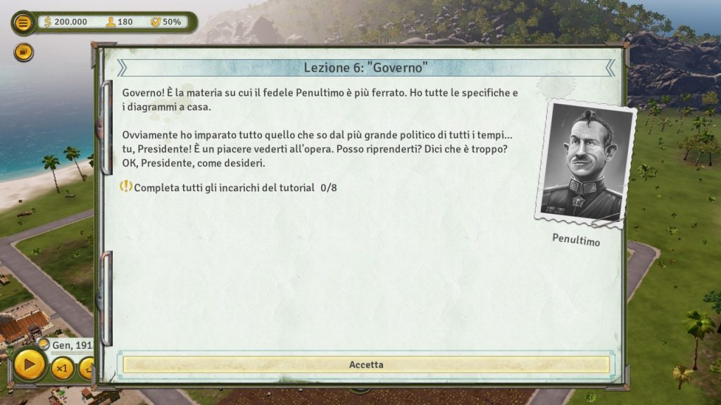 Penultimo, assistente di Tropico 6