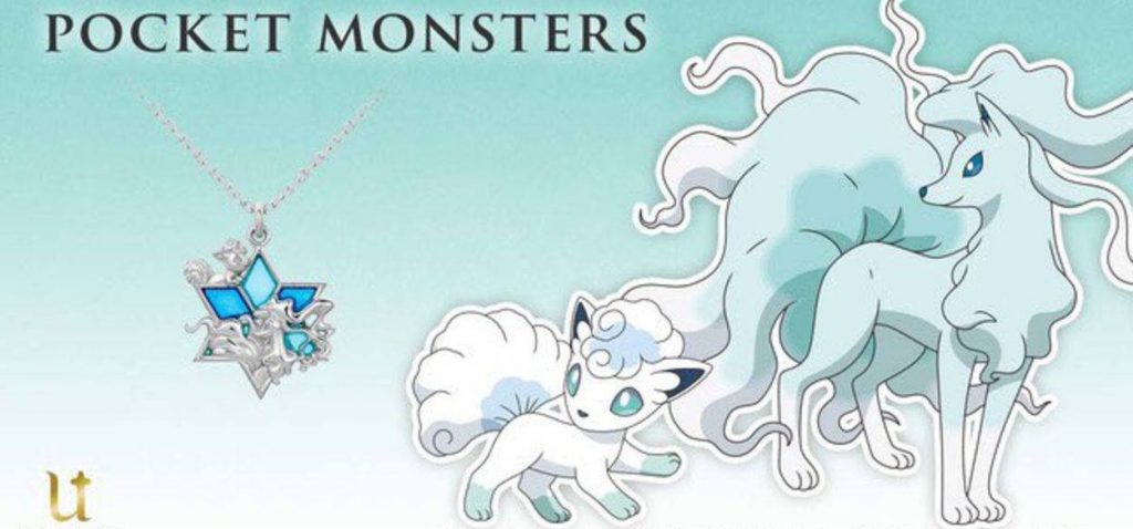 collana utreasure ninetales vulpix alola