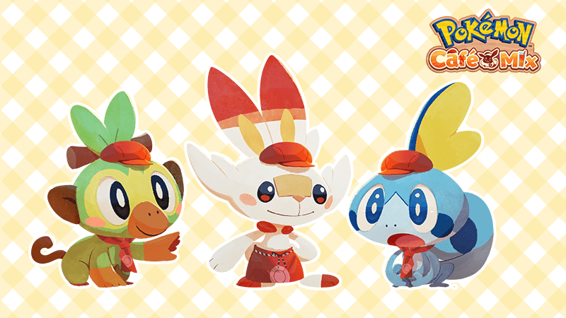 Pokémon Café Mix ospiterà nuovamente Grookey, Scorbunny e Sobble