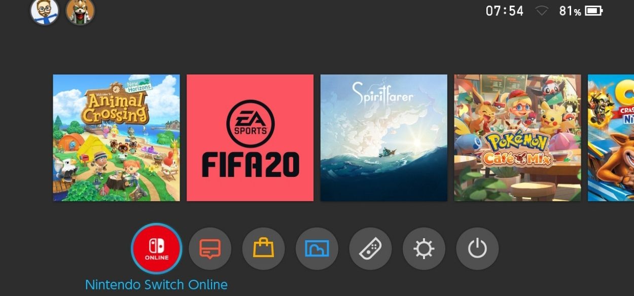 Una nuova icona dedicata a Nintendo Switch Online è stata aggiunta con l'aggiornamento 11.0.0 del sistema