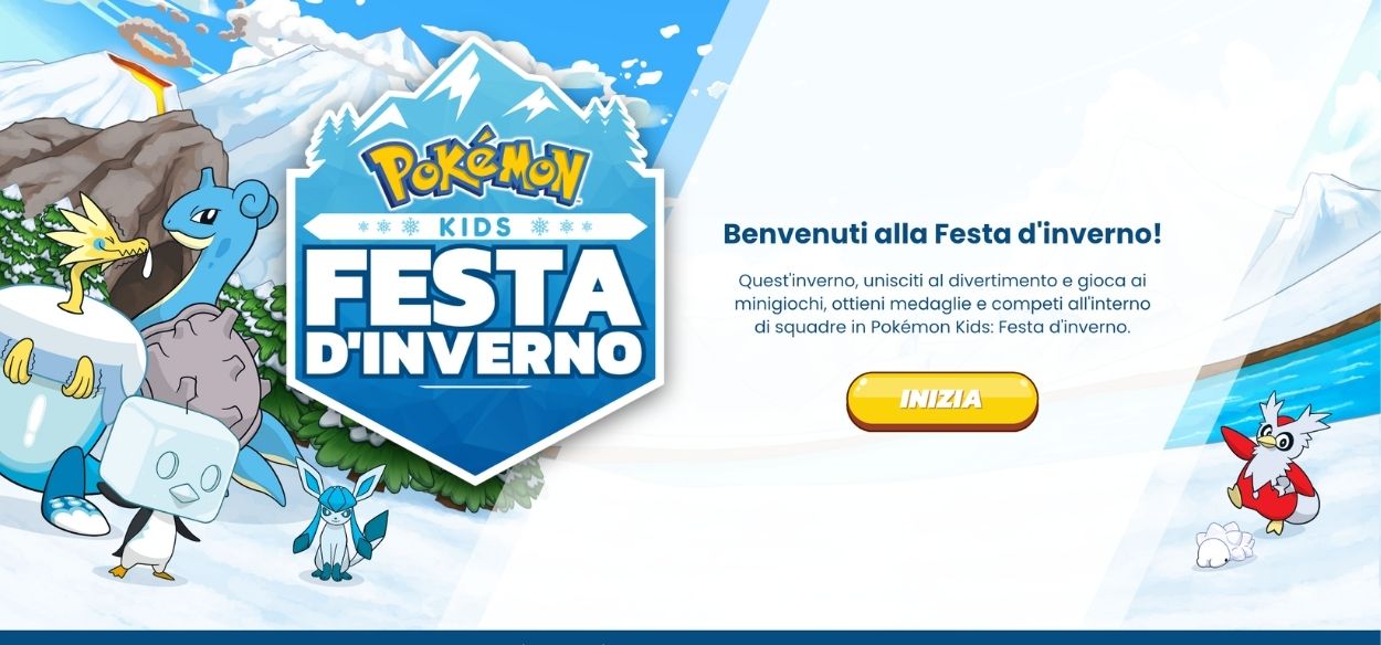 Arriva Pokémon Kids: Festa d'inverno, un sito con tanti nuovi minigiochi