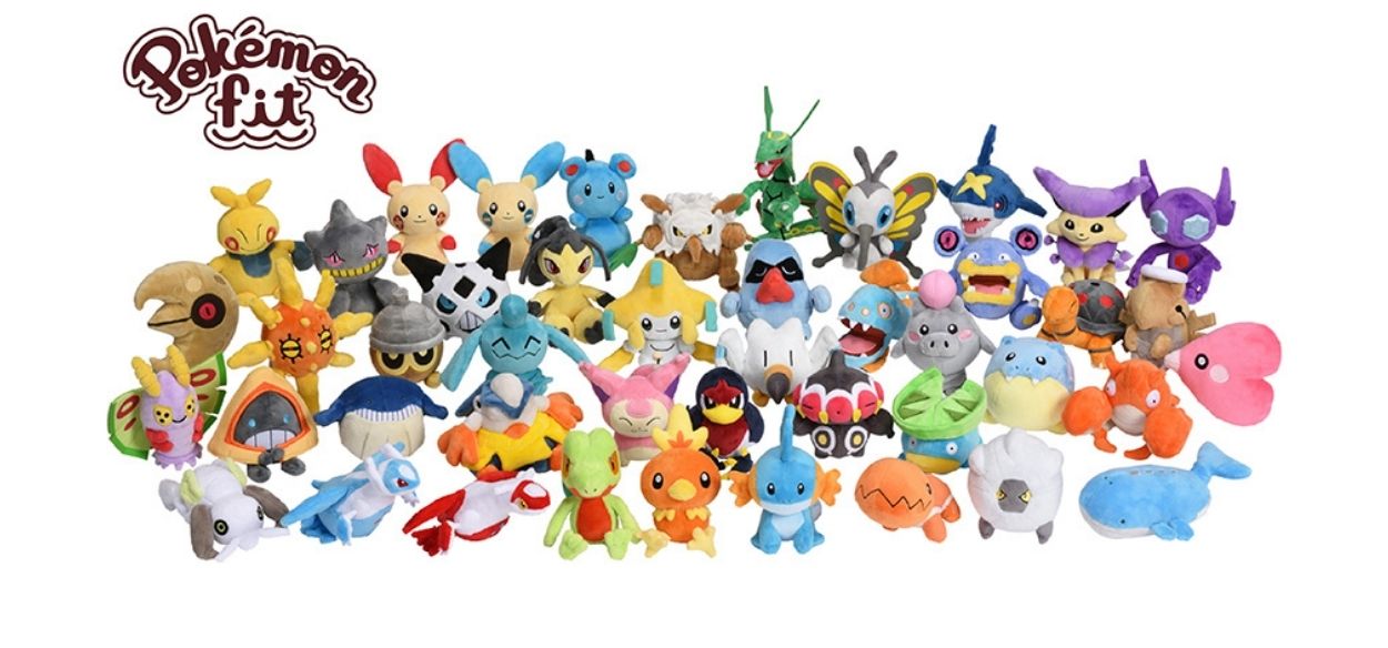 Tutti i Pokémon di Hoenn diventano peluche della serie Pokémon Fit