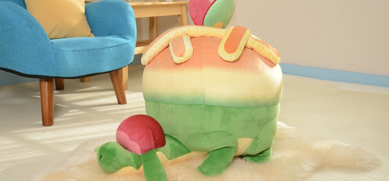 Il peluche di Appletun a grandezza naturale arriva nei Pokémon Center