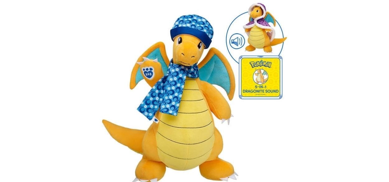 Build-A-Bear presenta il nuovo peluche di Dragonite