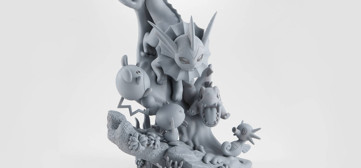 Ecco il prototipo della figure GEM E.X. dedicata ai Pokémon di tipo Acqua