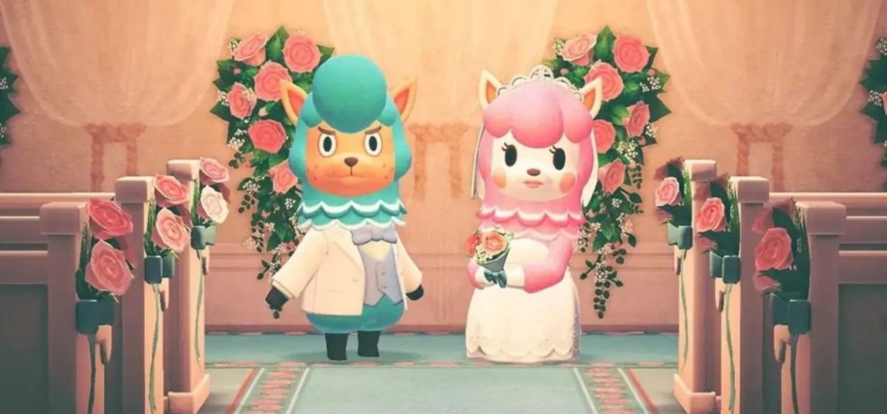 Una coppia si unisce in matrimonio dopo l'incontro su Animal Crossing: New Horizons