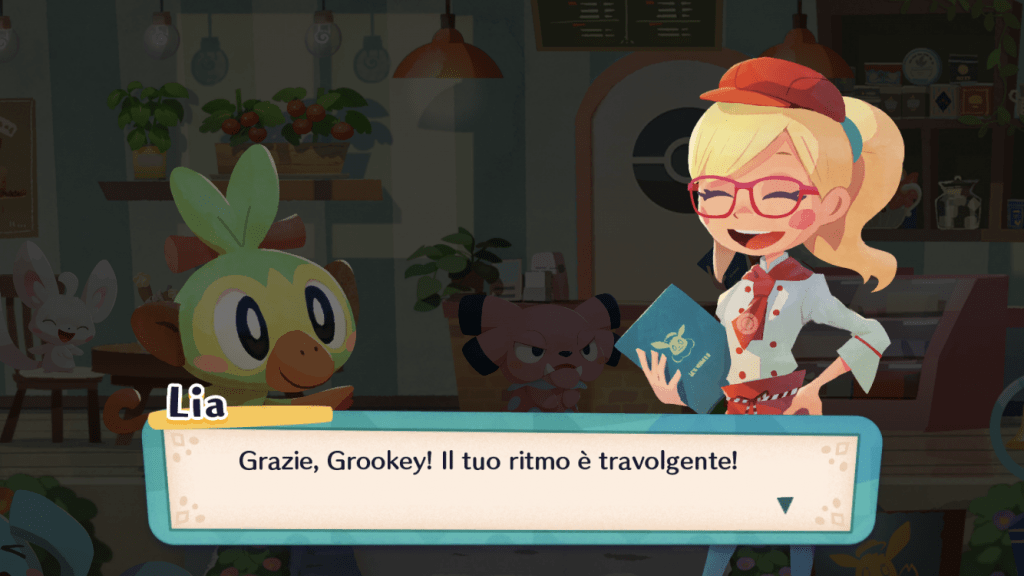 Grookey ricompare in Pokémon Café Mix
