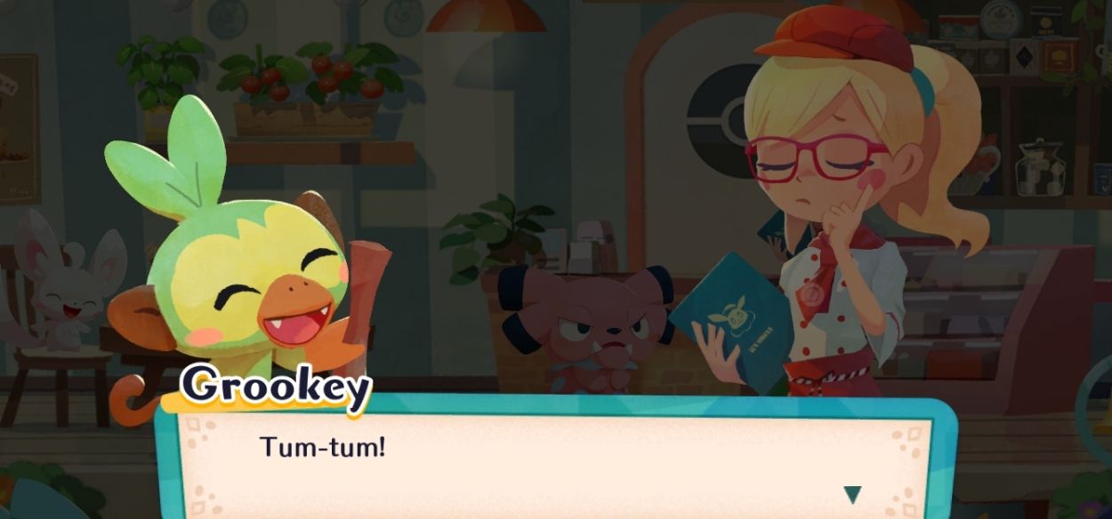Grookey riappare in Pokémon Café Mix