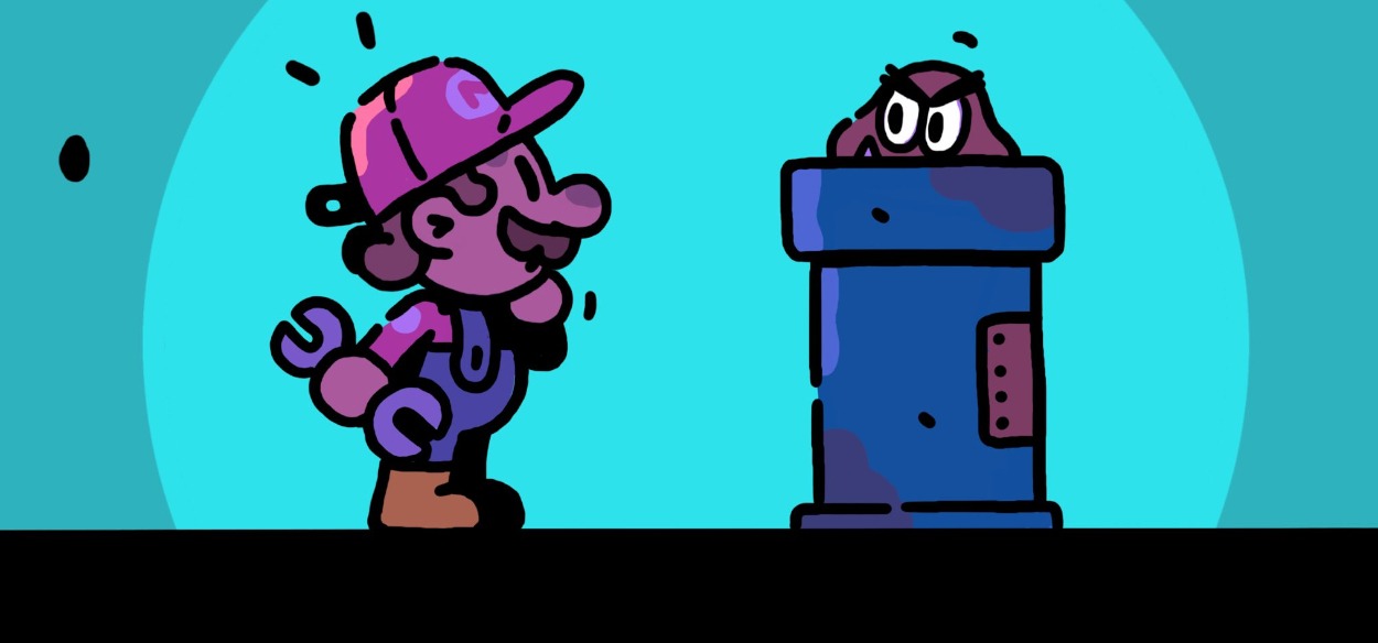 James Turner disegna il primo incontro tra Super Mario e i Goomba