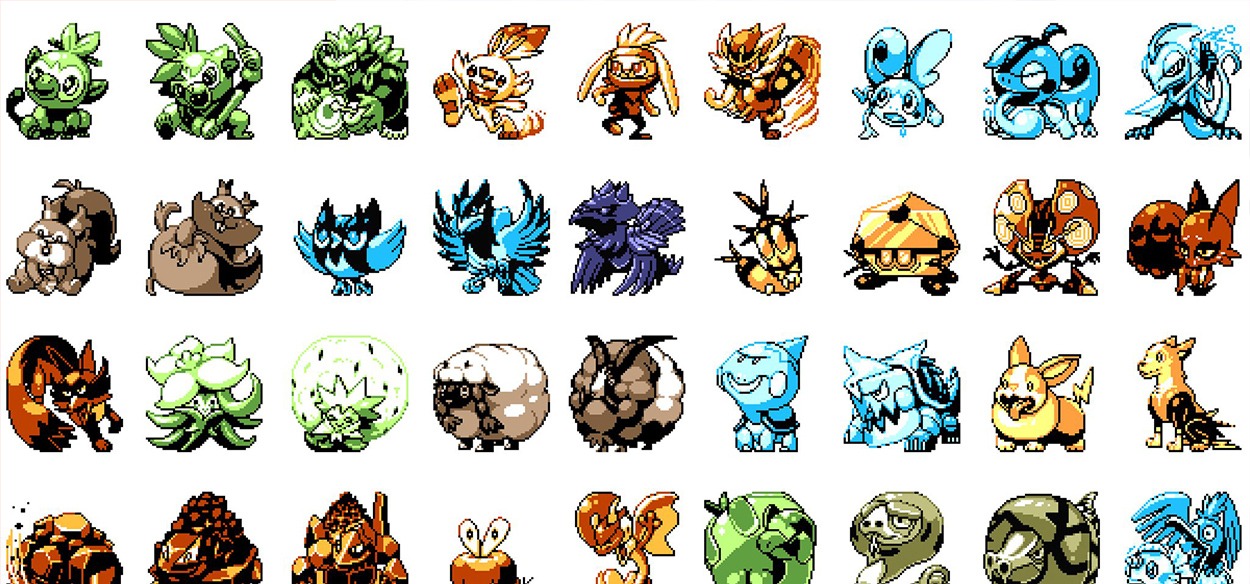 Pixel artist ridisegna gli sprite dei Pokémon di Galar in stile Game Boy